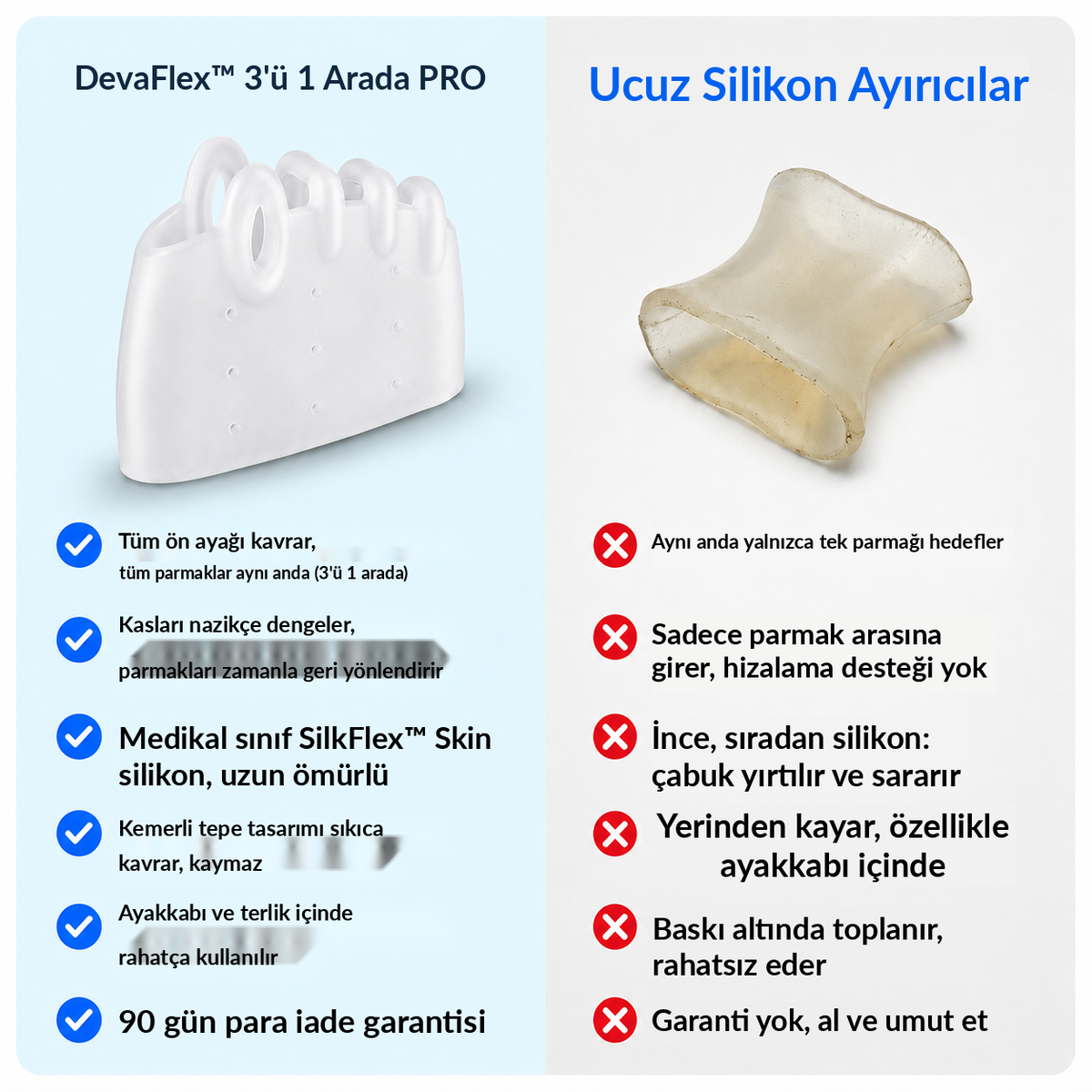DevaFlex ve ucuz silikon ayırıcılar